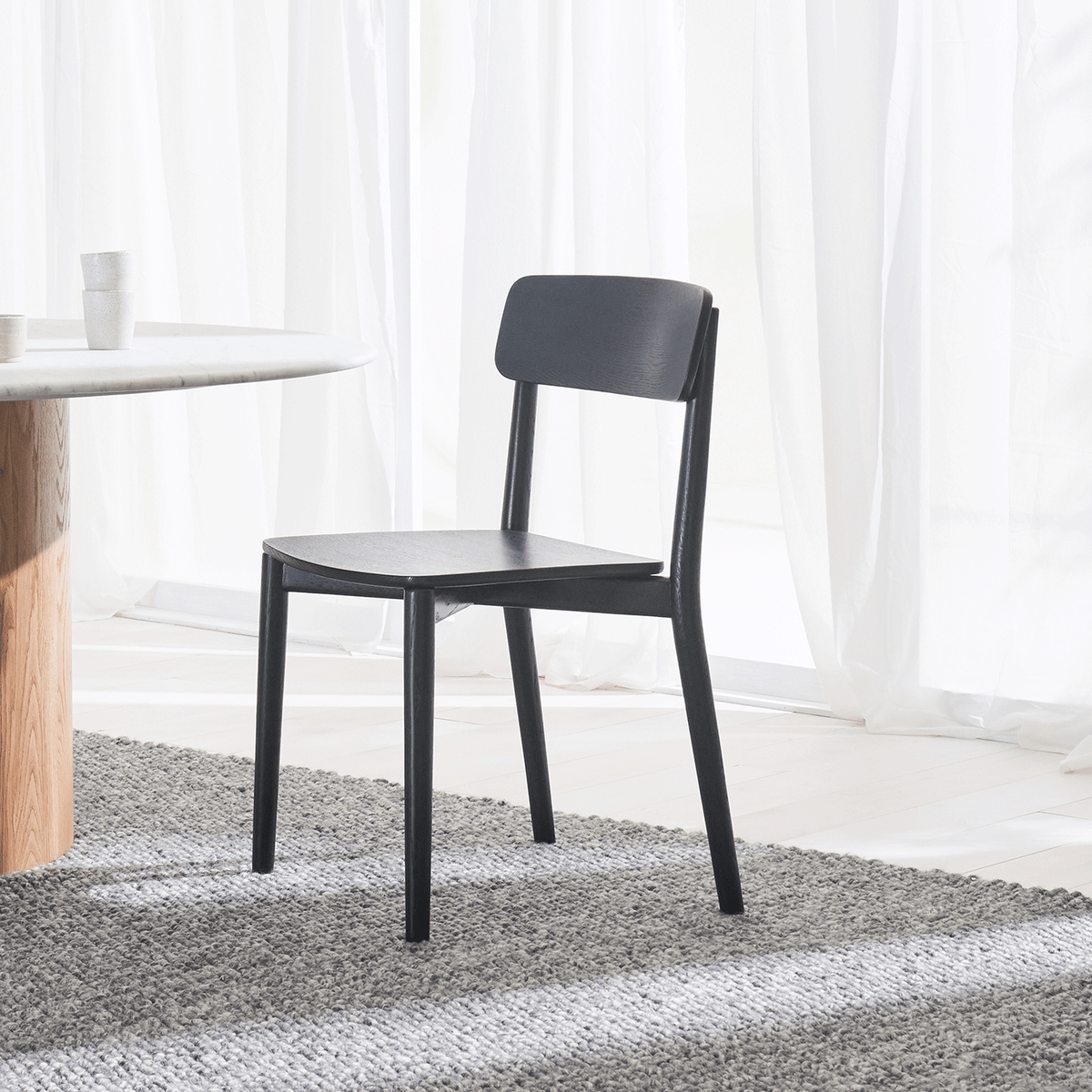 MIRA Dining Chair - Black Oak