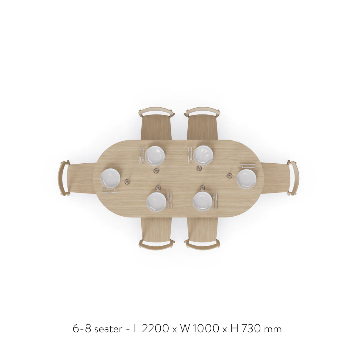 CORAL Oval Dining Table 2400mm (Floorstock)