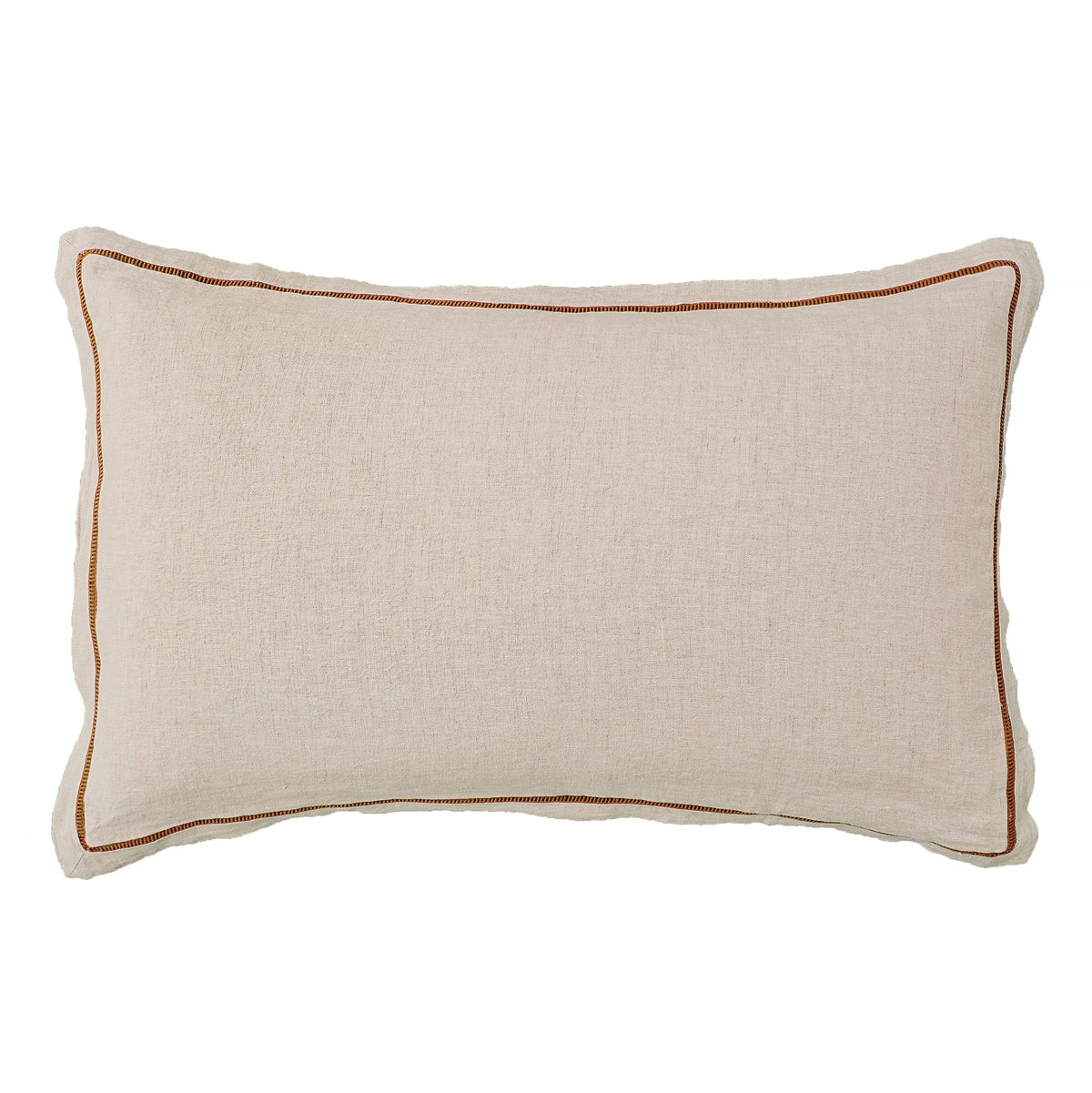 BESPOKE PILLOWCASE SET | NATURAL/RUST