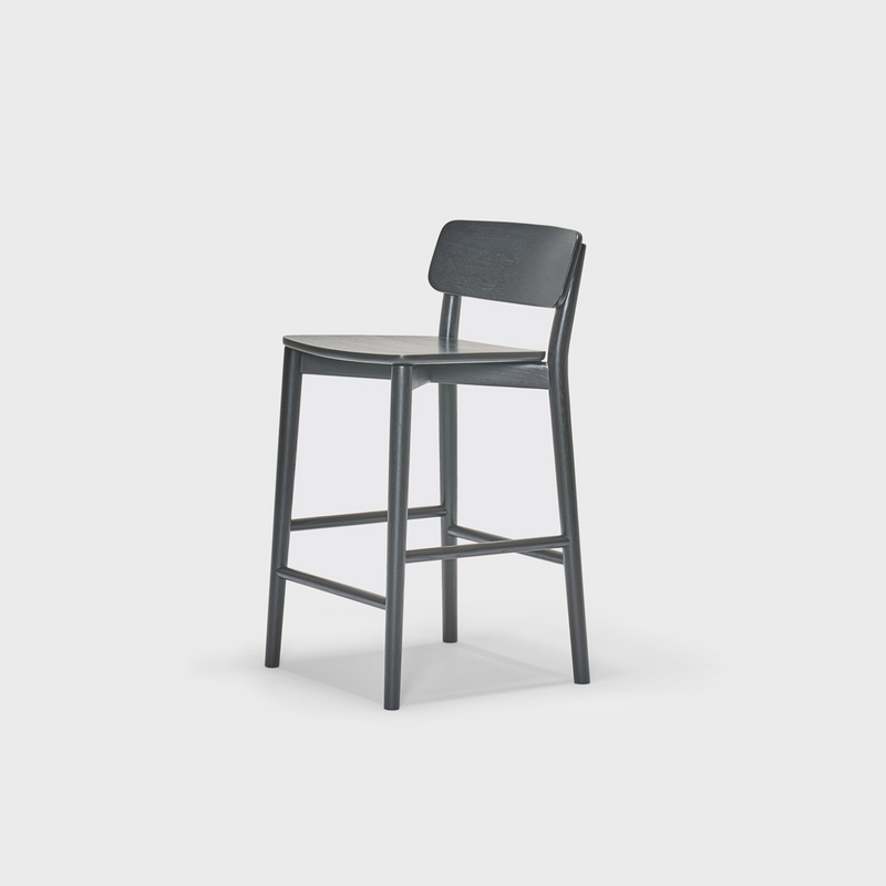 MIRA Counter Stool  - Black Oak