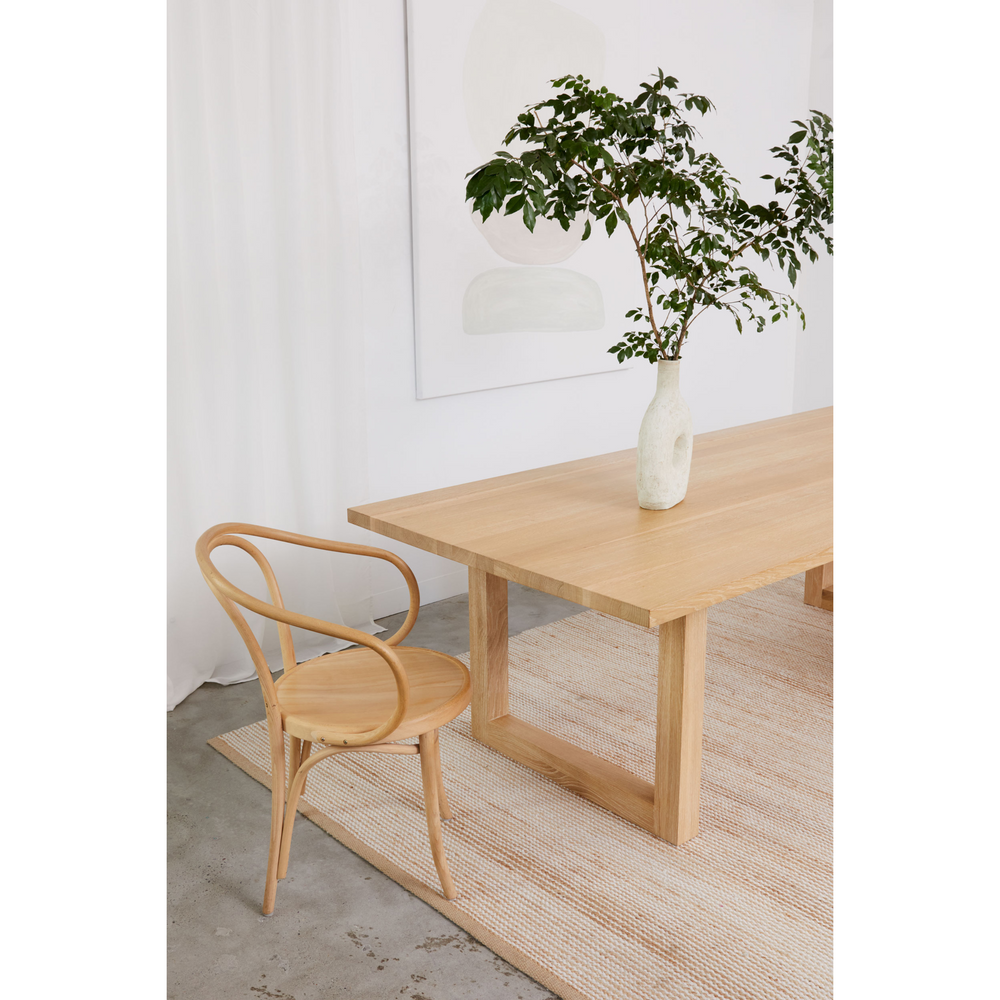 LUXA RECTANGLE DINING TABLE 2400MM - OUTLET