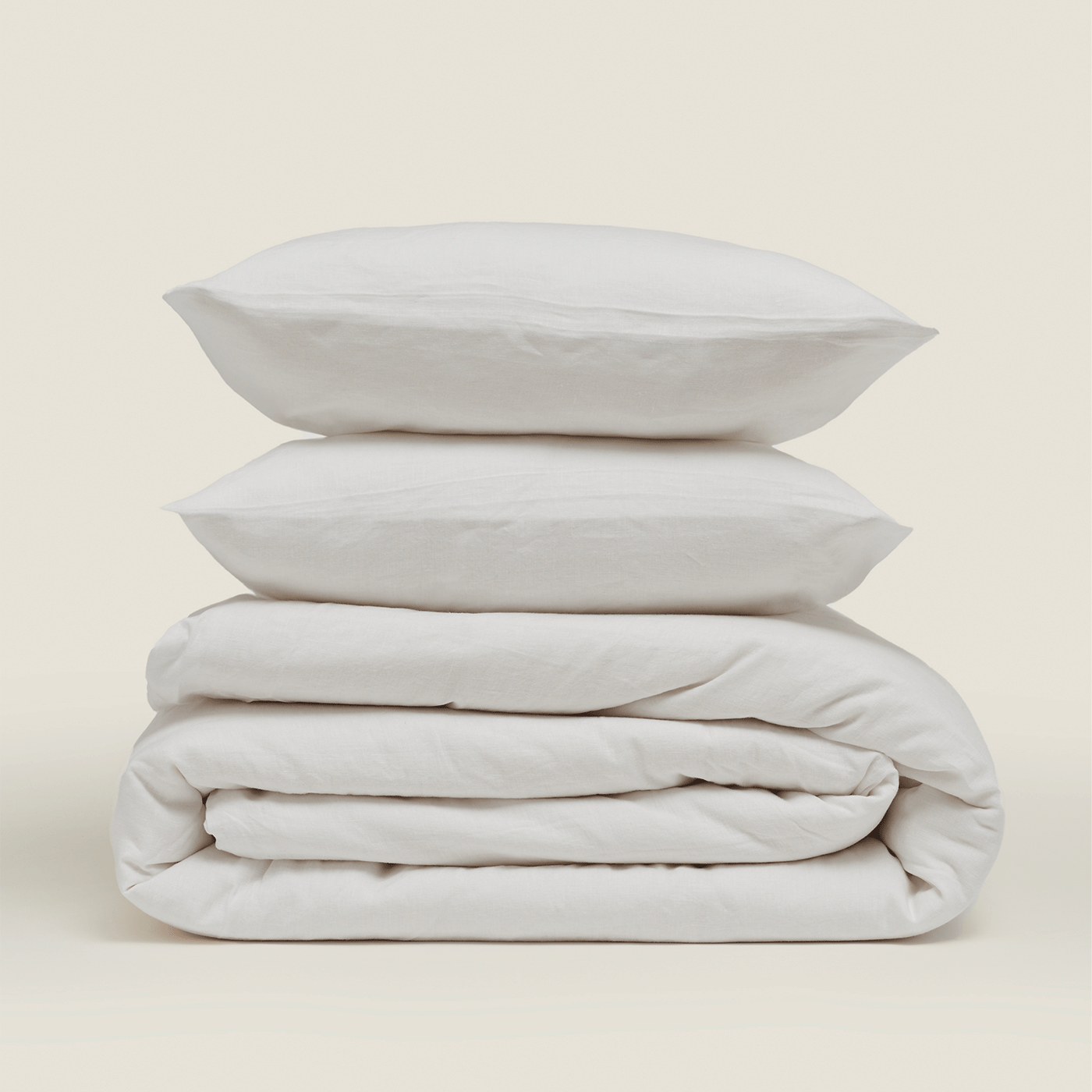 Cream Flax Linen Duvet Cover