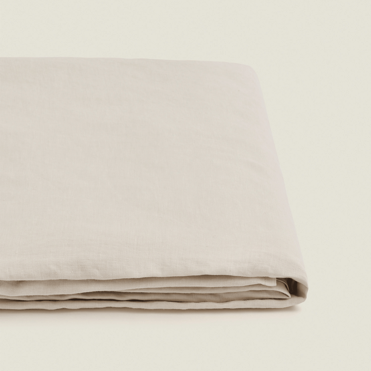 Cream Flax Linen Flat Sheet