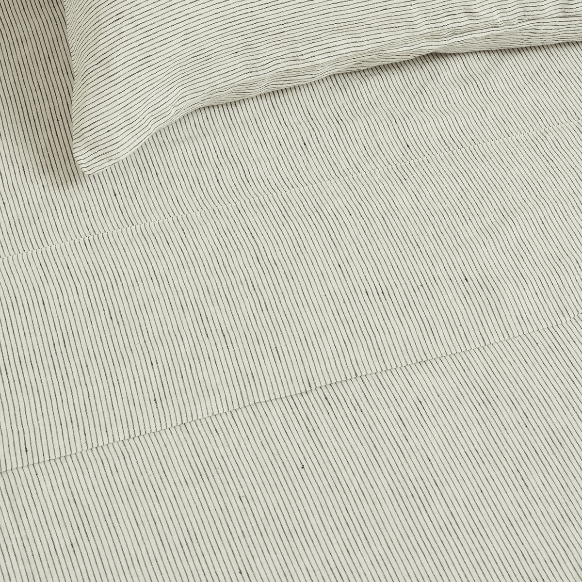 Pencil Stripes Flax Linen Flat Sheet