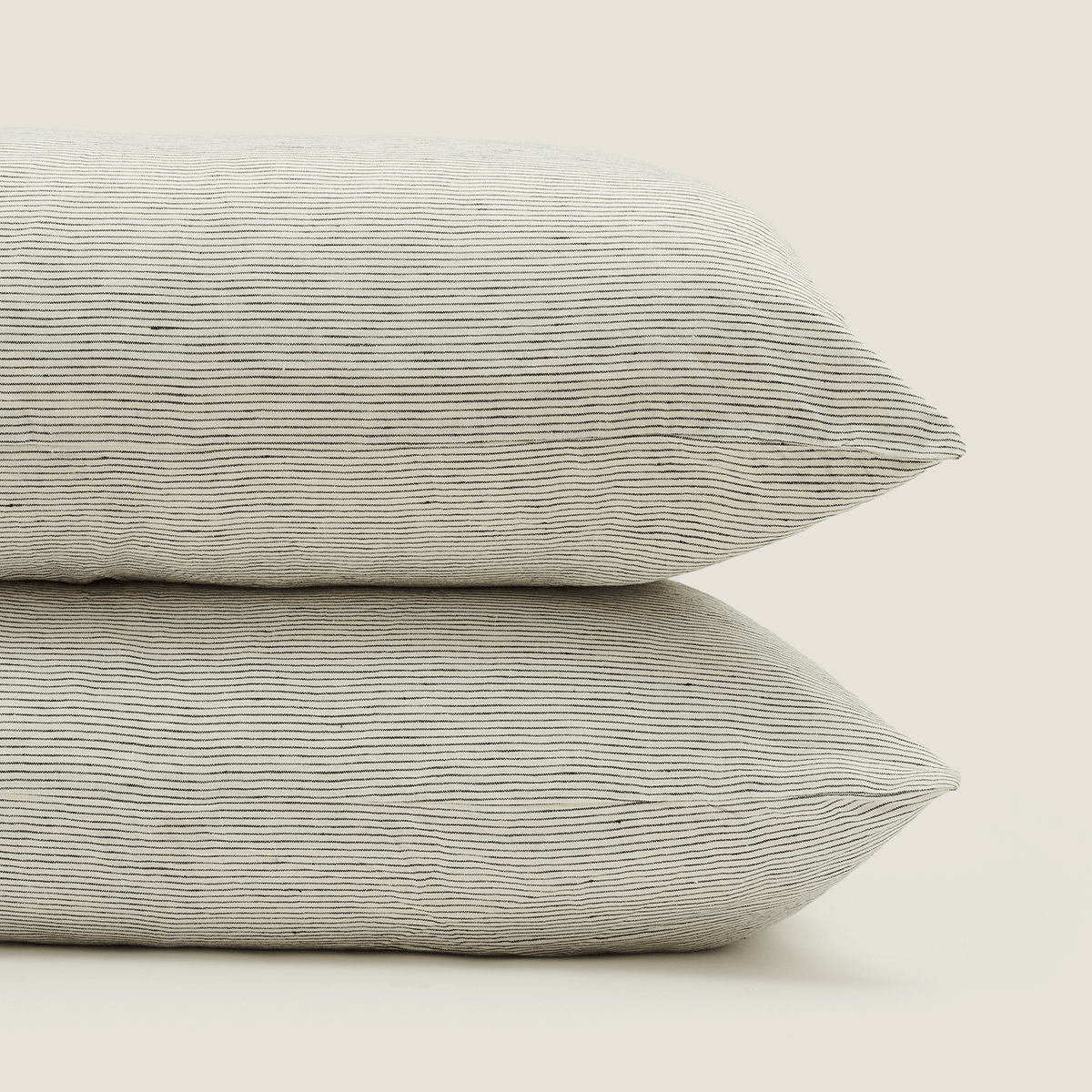 Pencil Stripes Flax Linen Pillowcase