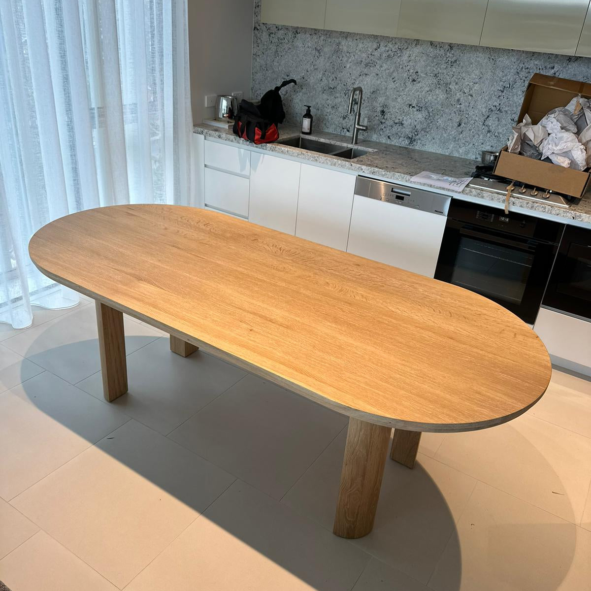 CORAL Oval Dining Table 2200mm - OUTLET