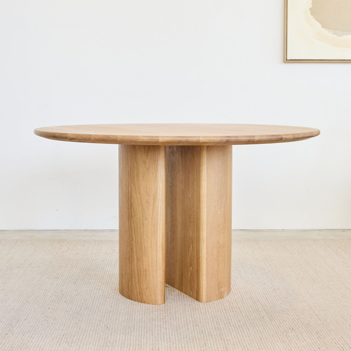 OSTARA Natural Oak Dining Table 1250 mm -  Oak Top (Floorstock)