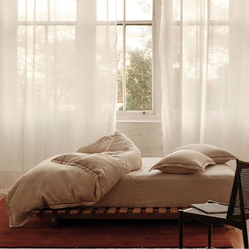 BESPOKE QUILT SET | NATURAL/RUST