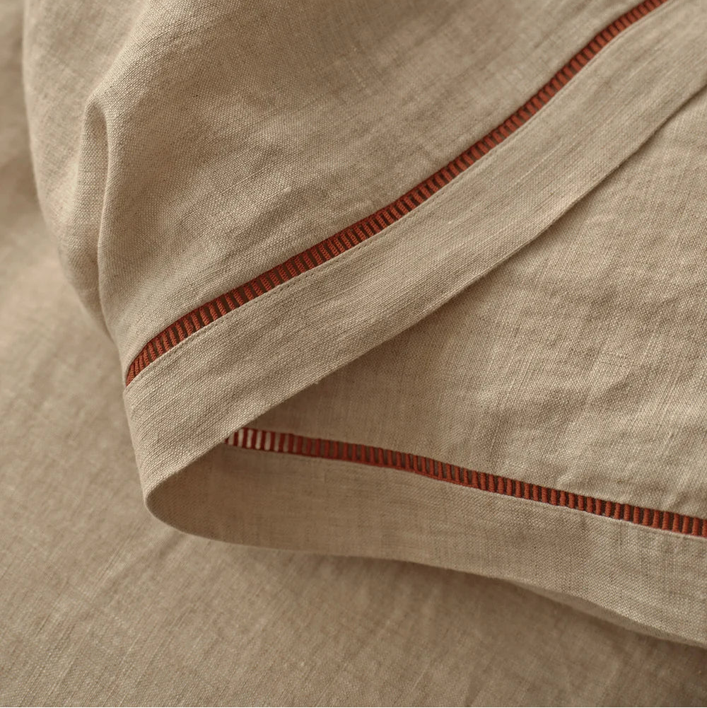 BESPOKE QUILT SET | NATURAL/RUST