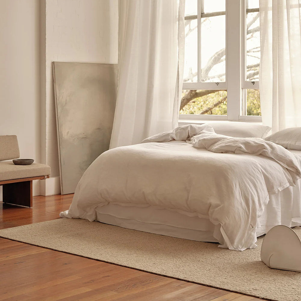 BESPOKE QUILT SET | WHITE