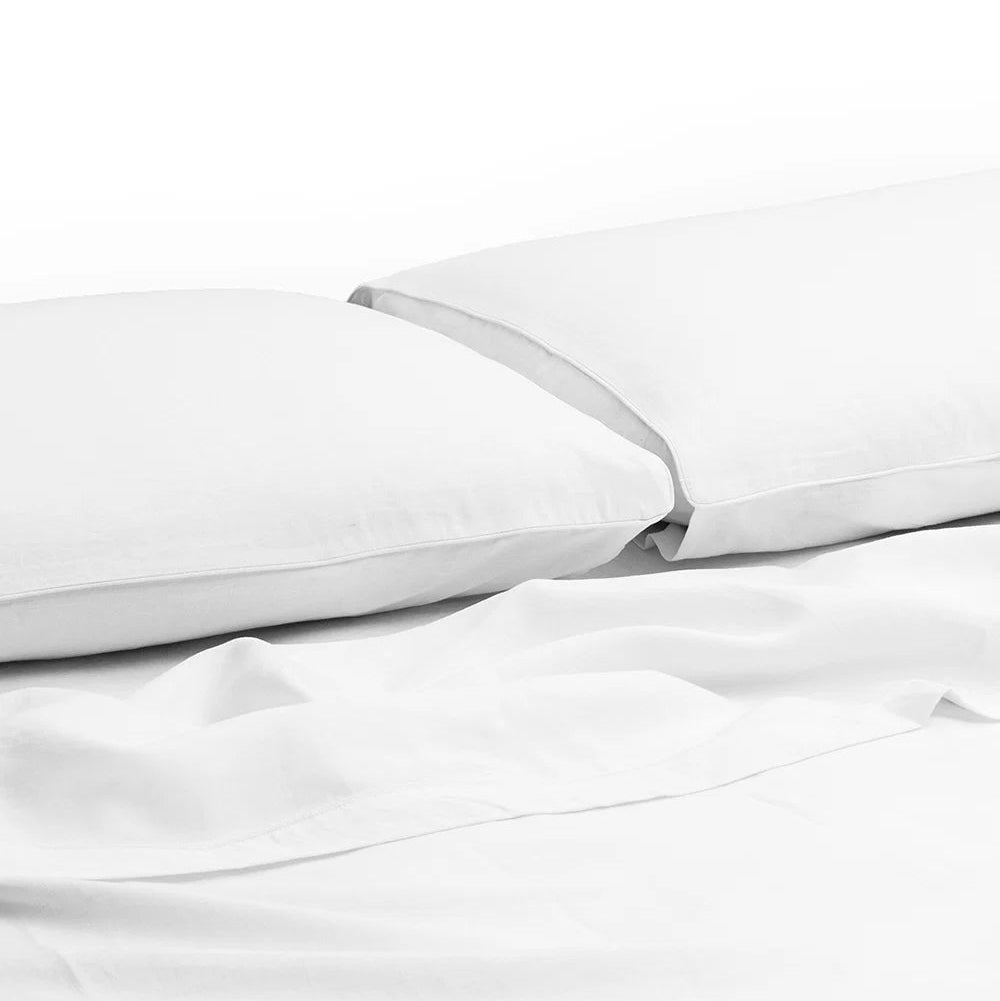 PIPED SHEET SET | WHITE