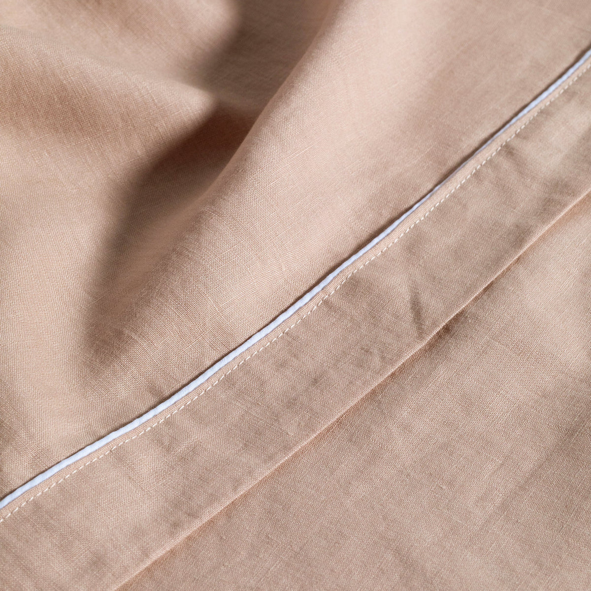 PIPED QUILT SET | BLUSH/WHITE