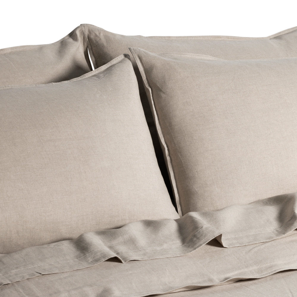 CLASSIC LINEN QUILT SET | NATURAL