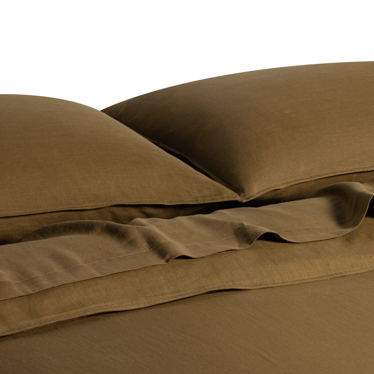 CLASSIC LINEN QUILT SET | OLIVE