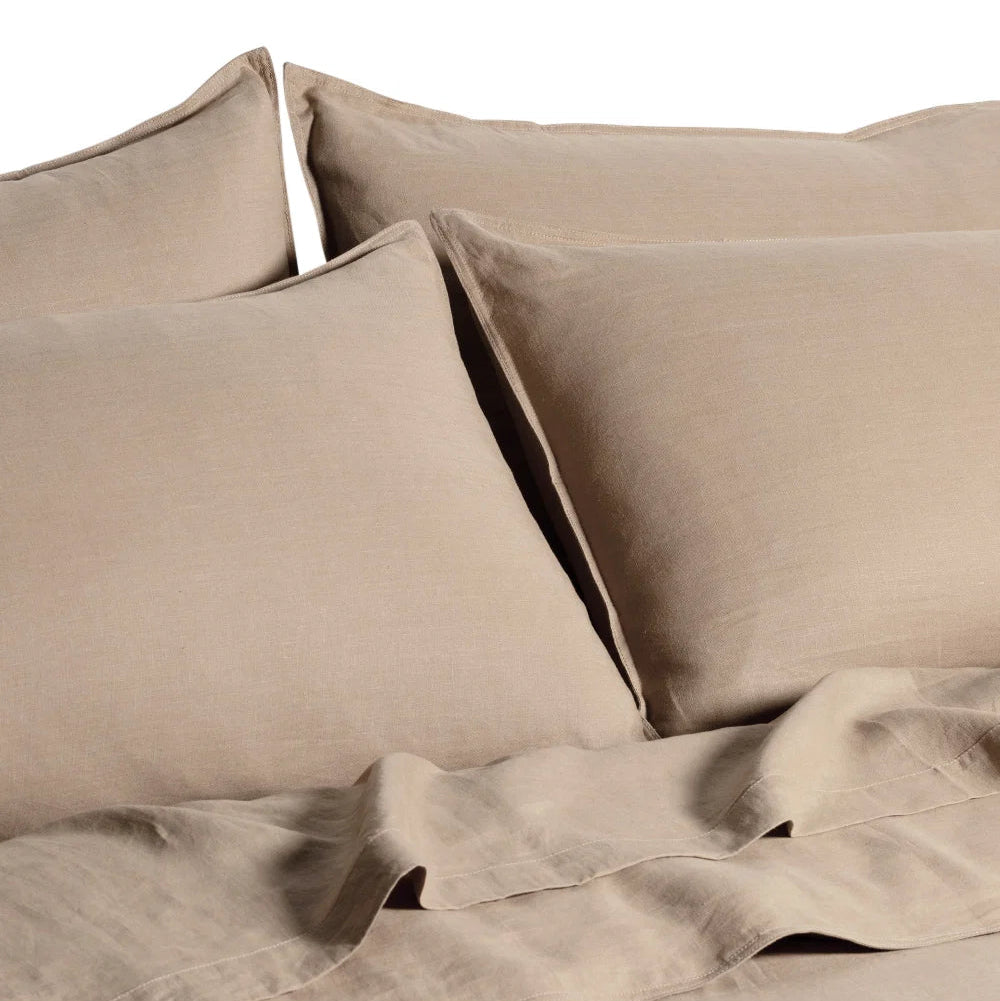 CLASSIC LINEN QUILT SET | TEAK