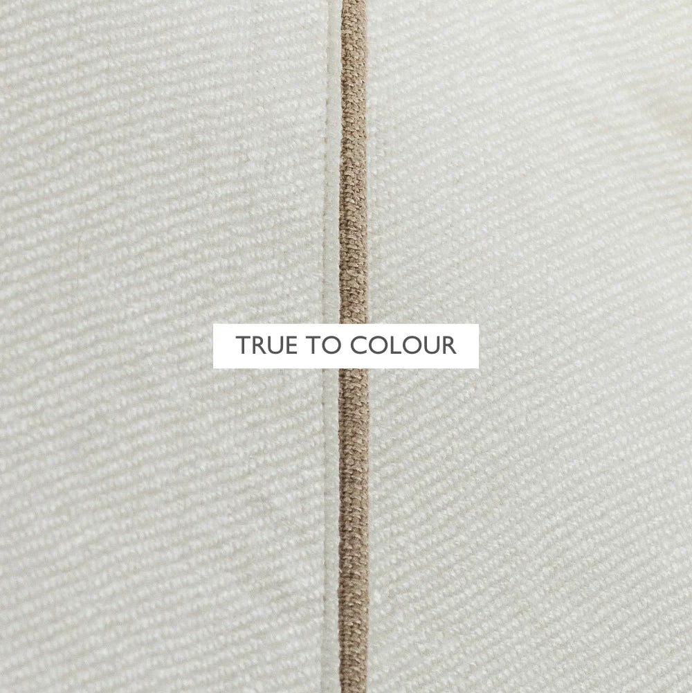 CHATEAU BEDCOVER | IVORY/NATURAL PIPING