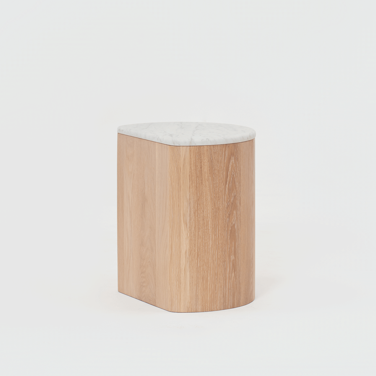 JUNO Carrara Marble Side Table