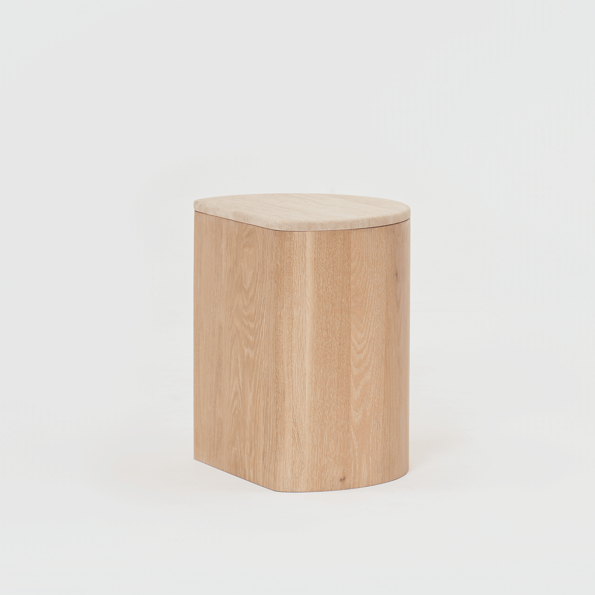 JUNO Travertine Side Table