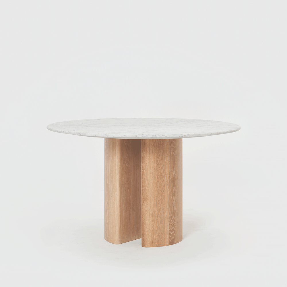 OSTARA Round Carrara Marble Dining Table