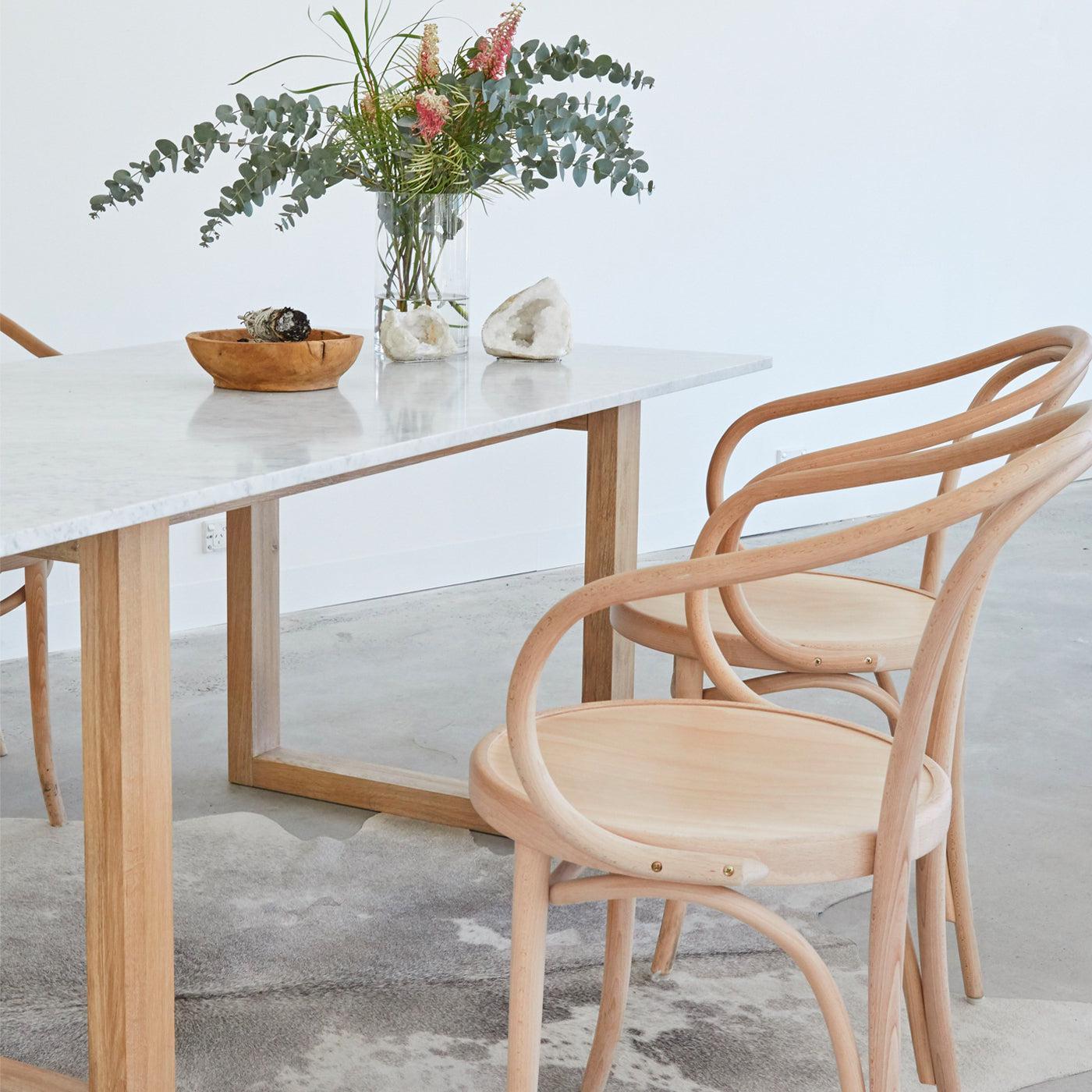 KARA Rectangle Marble Dining Table by Totem Road