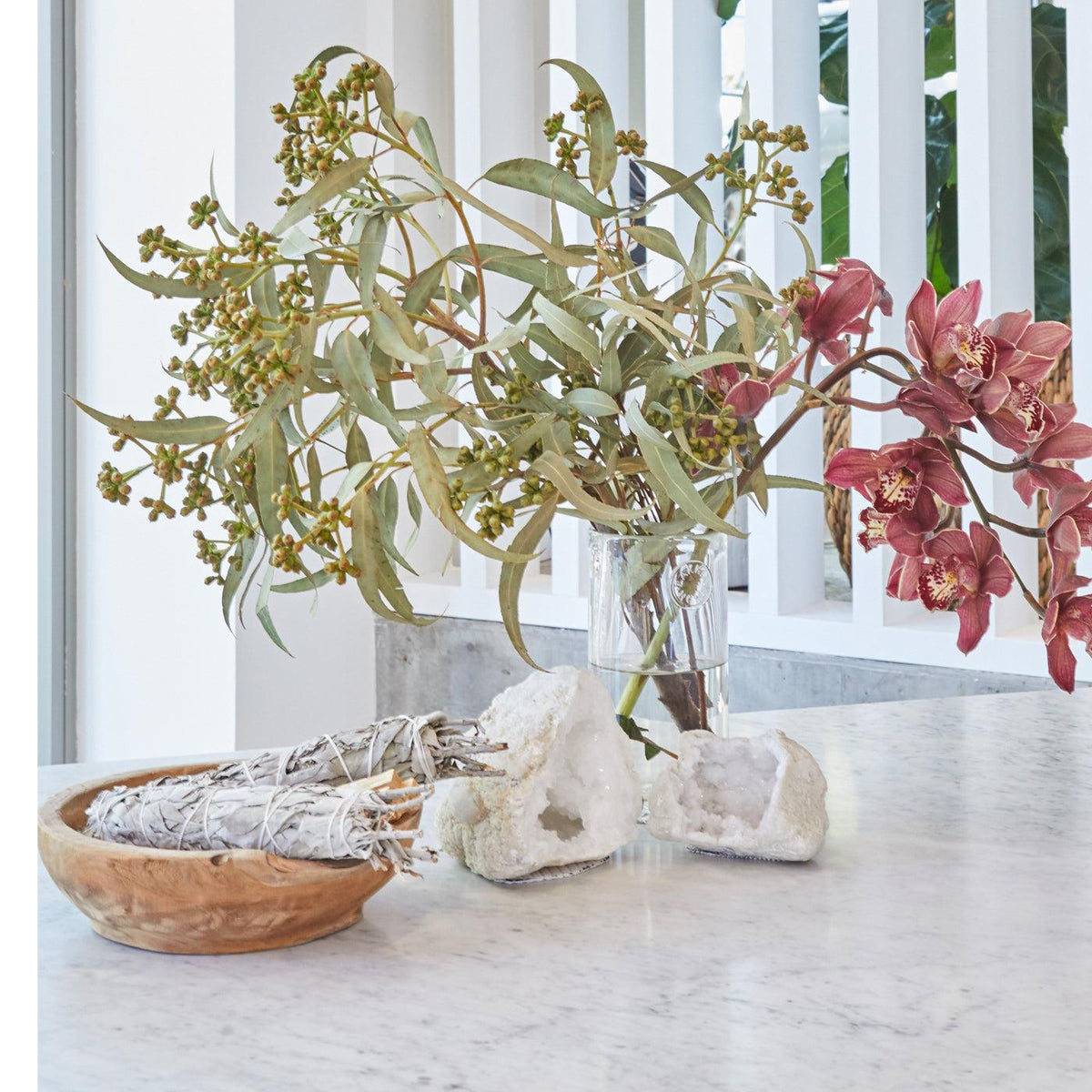 Kara Rectangle Marble Dining Table-Table-Totem Road