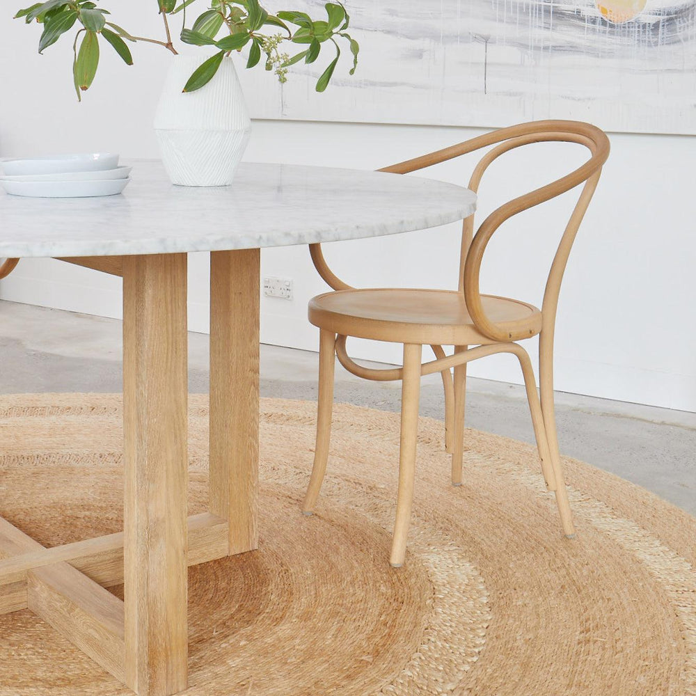 Kara Round Marble Dining Table