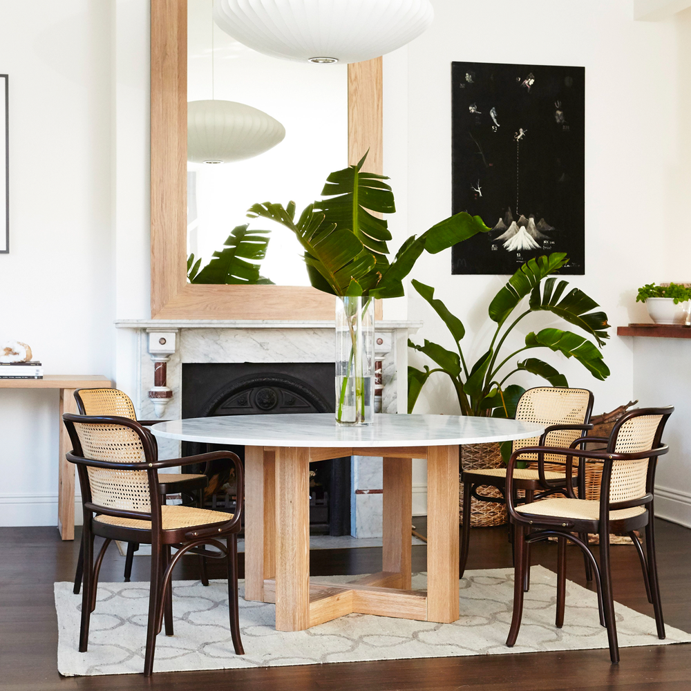 Kara Round Marble Dining Table